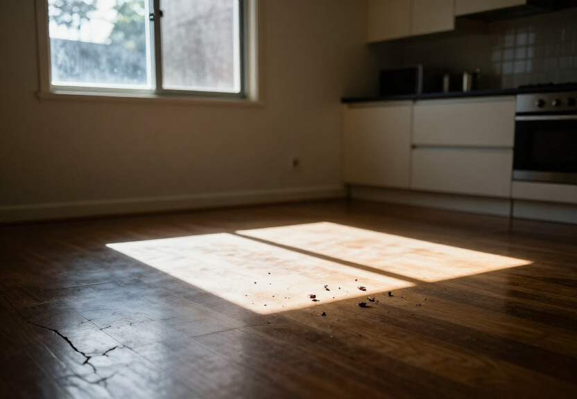 Ant trail in a Green Valley living room before treatment